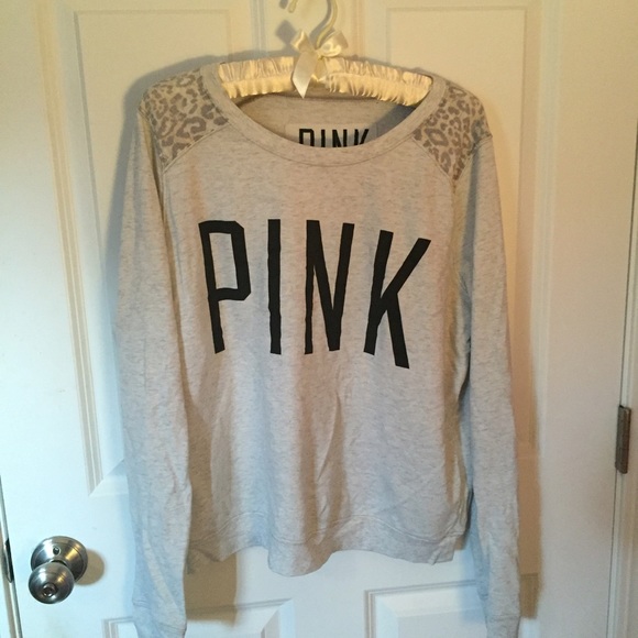 VS Pink crew neck sweater