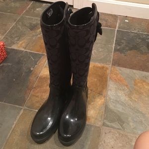Coach rain boots