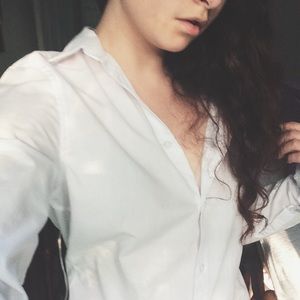 H&M white button up
