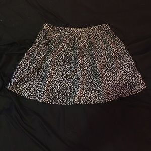 Black n white Cheetah print skirt
