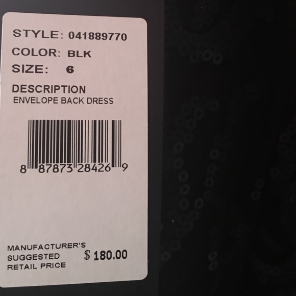 Adrianna Papell black lace and sequin dress. - Picture 3 of 4