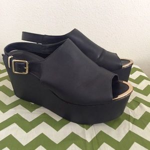 Wide Fit Platform Sandal