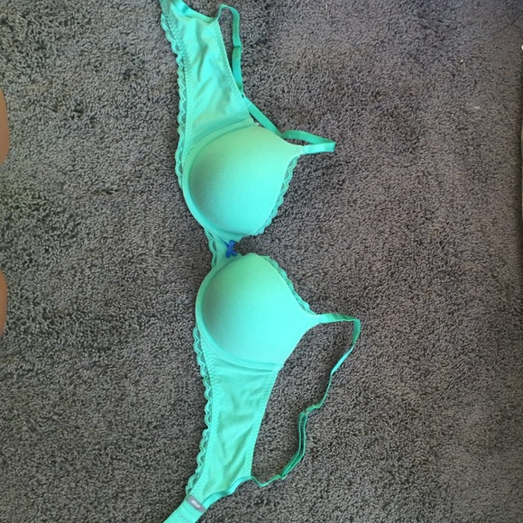 Teal aerie push up bra