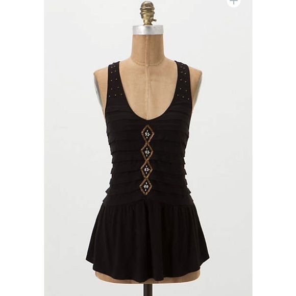 Beaded Peplum Tank