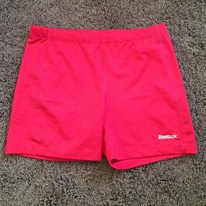 Pink reebok spandex