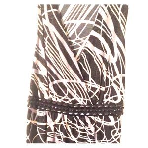 Multicolor sleeveless tie back blouse