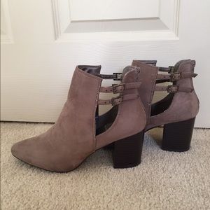 Heeled ankle booties