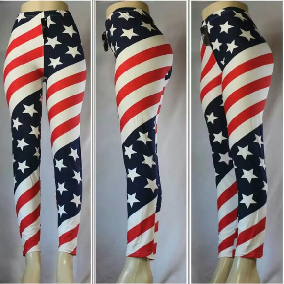 HOT WING Pants - 👄NWT Women's American Flag Printed Leggings👄