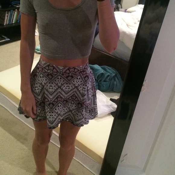 Tribal print VS "Pink" skater skirt