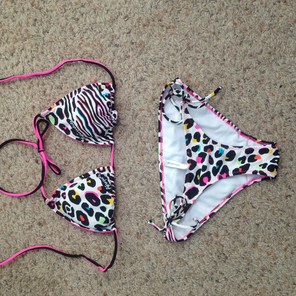 Aeropostale animal print bikini