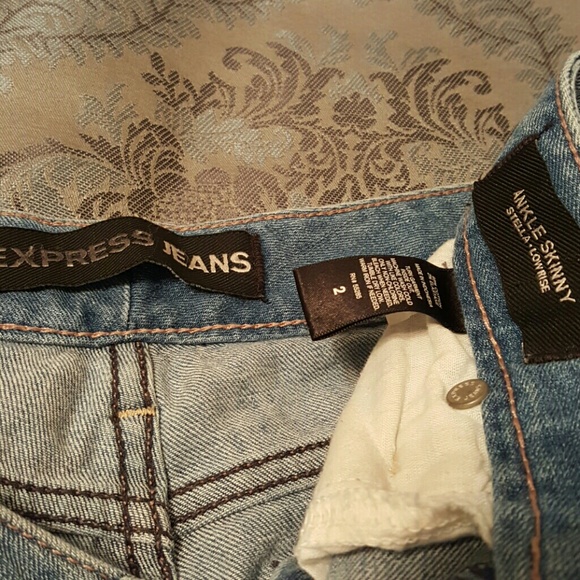 Express Stella Ankle Skinny Low Rise Jeans