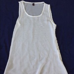 Sleeveless sheer top