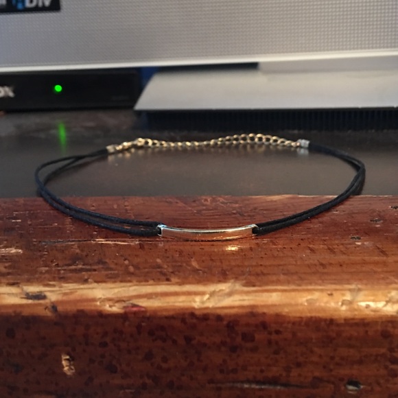 Black & Gold Band Choker