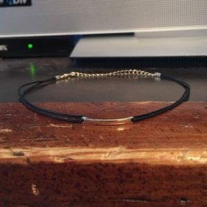 Black & Gold Band Choker