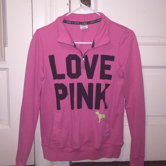 Victoria's Secret 'LOVE PINK' half zip