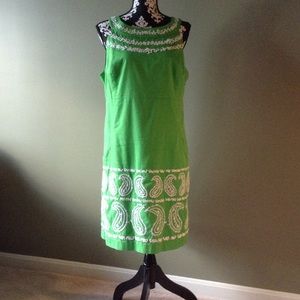 Lilly Pulitzer green shift dress