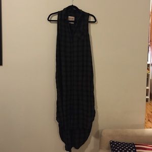 Plaid maxi dress