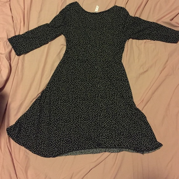 Black bespeckled skater dress - Picture 2 of 4