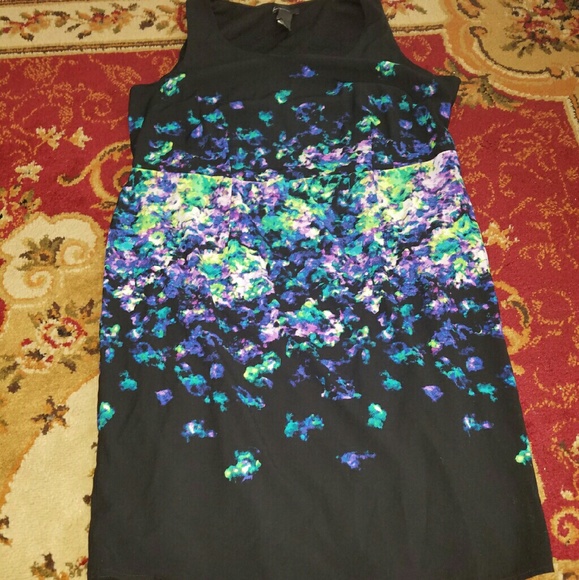 Lane bryant boat neck sleeveless dress sz 14