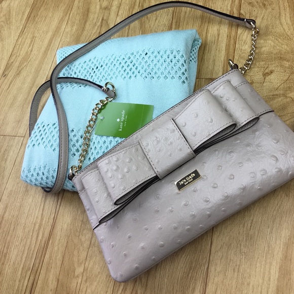 kate spade beige tan leather crossbody purse - Picture 1 of 4