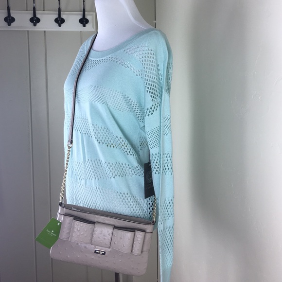 kate spade beige tan leather crossbody purse - Picture 4 of 4