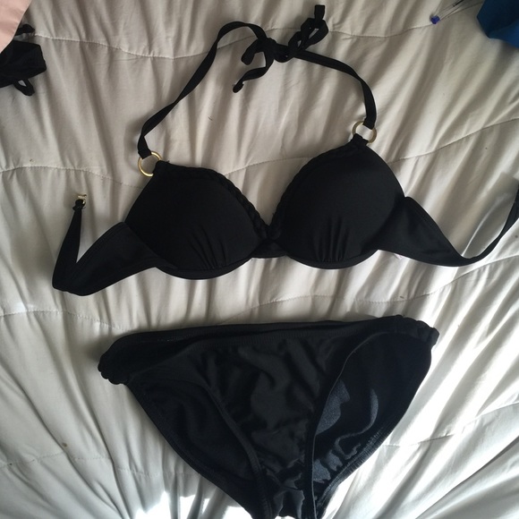 Black padded swimsuit