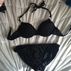 Black padded swimsuit