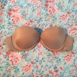 Aerie Strapless Nude Push-up Bra