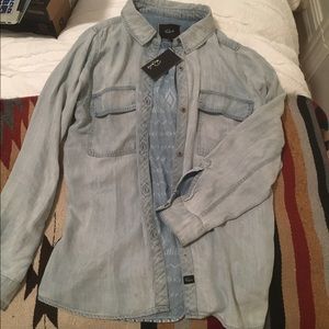BRAND NEW! Rails chambray shirt size medium