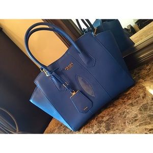 Prada shoulder bag in royal blue