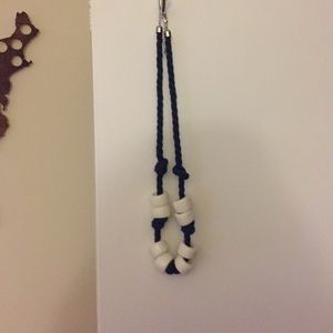 Rope/beaded necklace