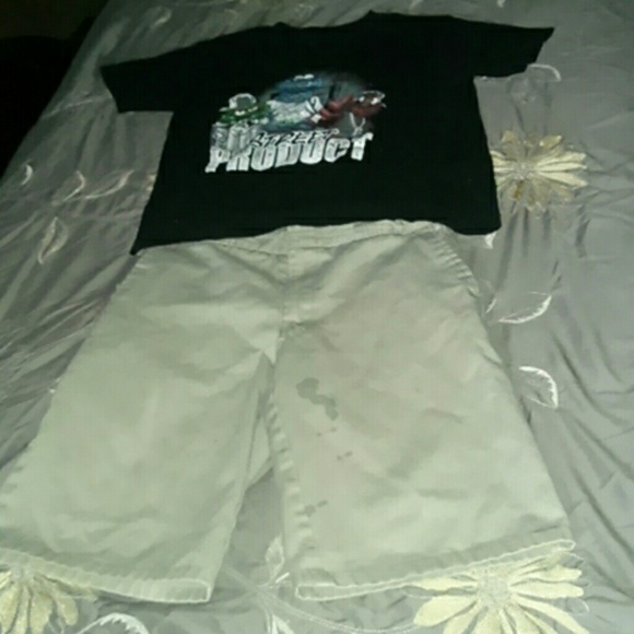 Boy's shorts & shirt size 10
