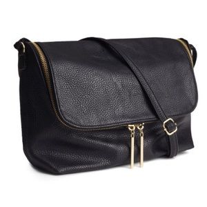 H&M Black Crossbody Zippered Bag