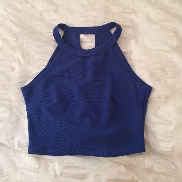 BRAND NEW cobalt blue crop top