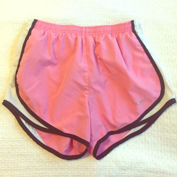 Pink and black Nike Dri-Fit shorts