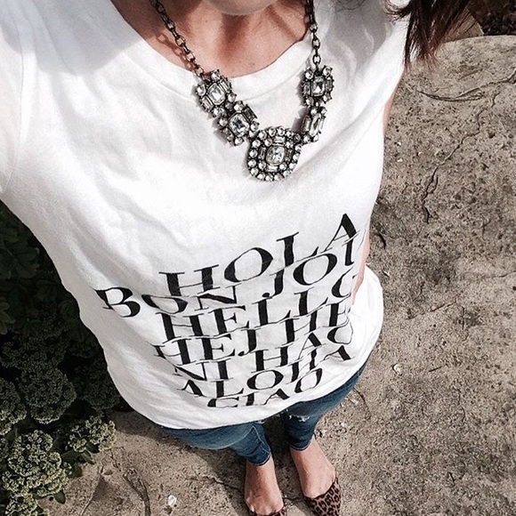 J. Crew Tops - J.crew "Hello" tee