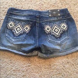 Size 30 Miss Me jean shorts.