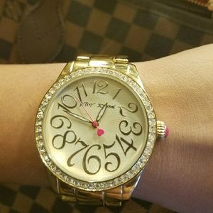 Betsey Johnson gold watch
