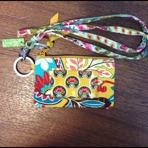 Vera Bradley lanyard wallet