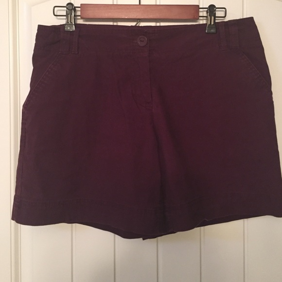 Burgundy shorts