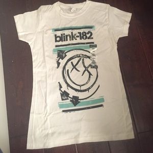 White Blink-182 Girl cut t shirt