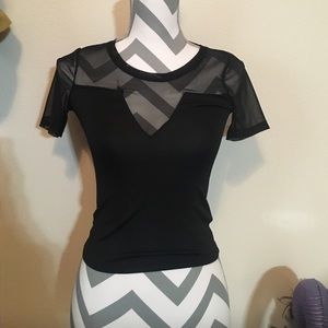💣H&M Black Mesh Top💣