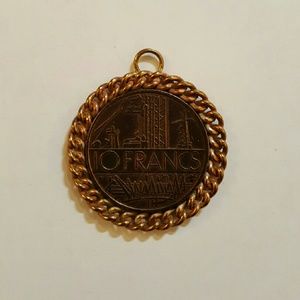 10 Francs 1979 Coin Pendant