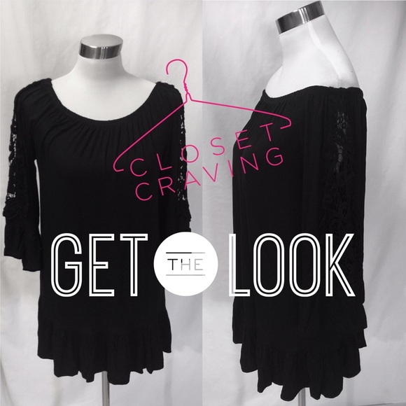 April Spirit Dresses & Skirts - Chic Bell Sleeve Off the Shoulder Top/ Dress