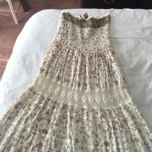 Strapless summer dress