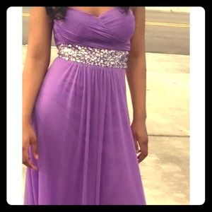 Beautiful Spaghetti Strap Evening Gown Size 3/4