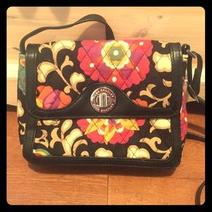 Vera Bradley Faux Leather Trim Crossbody