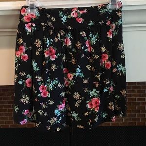 Black floral skirt!