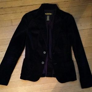 Rugby by Ralph Lauren dark purple corduroy blazer