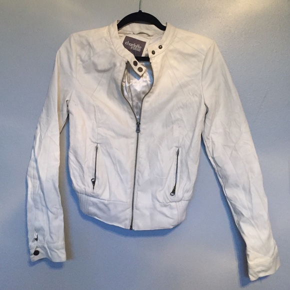 White leather jacket